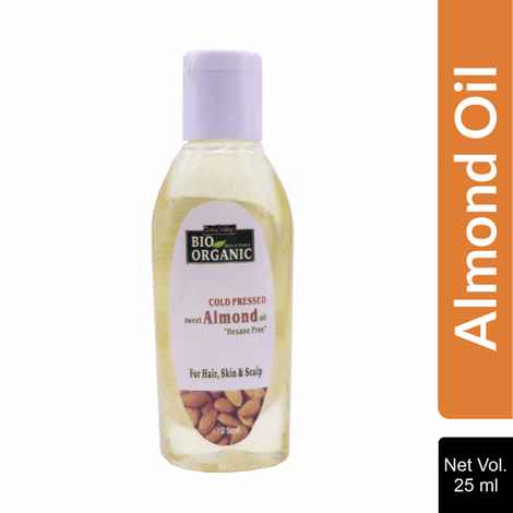 Indus Valley BioOrganic Cold Pressed Sweet Almond Oil (25 ml)