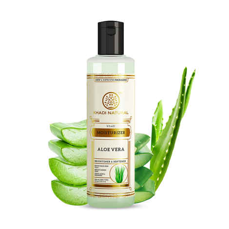 Buy Khadi Natural Aloe Vera Moisturiser| Fights Acne & Blemishes 210 ml - Purplle