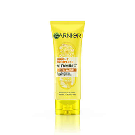 Buy Garnier Bright Complete Vitamin C Gel Facewash, 100 gm - Gentle Cleanser For Instant Brighter Skin - Purplle