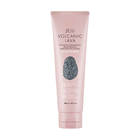 Buy The Face Shop Jeju Volcanic Lava Anti Dust Pore Cleansing Foam, face wash for pore care & blackhead cleansing 140 ml - Purplle