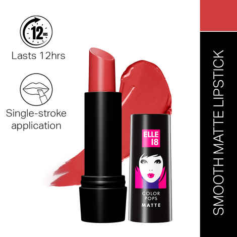 Buy Elle18 Color Pop Matte Lip Color, R36, Maroon City, 4.3 gm - Purplle