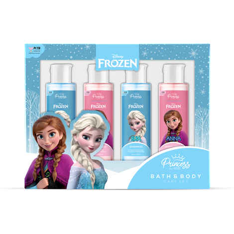 Buy Renee Disney Frozen Princess By Renee Bath & Body Care Set For Pre-teen, Includes Shampoo, Bodywash, Face Wash & Body Lotion, Soothing, Refreshing & Gentle Formula, Infused With Nourishing ingredients, Combo of 4, 60 ml each - Purplle
