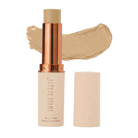 Buy Swiss Beauty Satin Finish Panstick Foundation for Flawless base with Long lasting dewy finish 02 Light Natural - Purplle