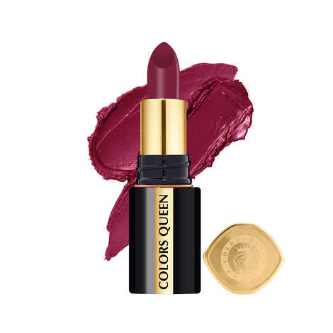 Buy Colors Queen Luxury Matte Non Transfer, Highly Pigmented, Long Lasting Lipstick 4 gm - Cranberry (Shade - 07) - Purplle