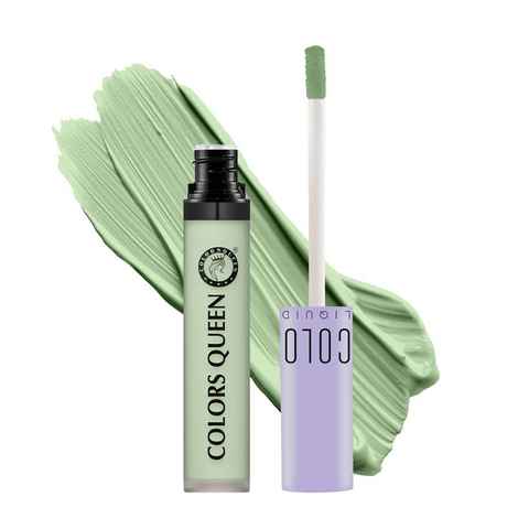 Colors Queen Conceal & Reveal Liquid Concealer 6gm - Green Corrector (Shade - 12)