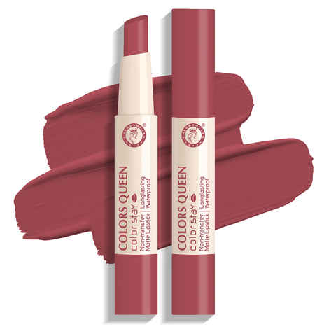 Buy Colors Queen Color Stay Long Lasting & Waterproof Matte Lipstick 2.1 gm - Rose Sunday (Shade - 20) - Purplle