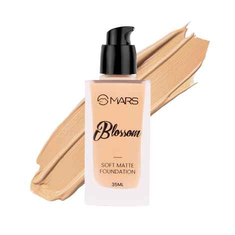 Buy MARS Blossom Soft Matte Foundation | Blendable and Buildable | Flawless Base Foundation for Face Makeup (30 ml) (03-WARM NUDE) - Purplle