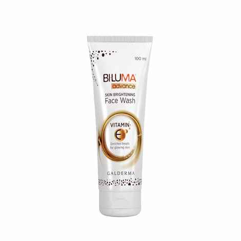 Buy Biluma Advance Skin Brightening Facewash with Vitamin E and aloe vera for even skin tone and dark spots - 100 ml - Purplle