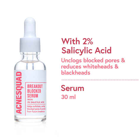 Buy Acne Squad 2% Salicylic Acid Serum for Blackheads & Whiteheads (30 ml) - Purplle