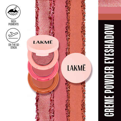 Lakme 9to5 Eyeconic Shadow Stack NudeBomb 7 gm