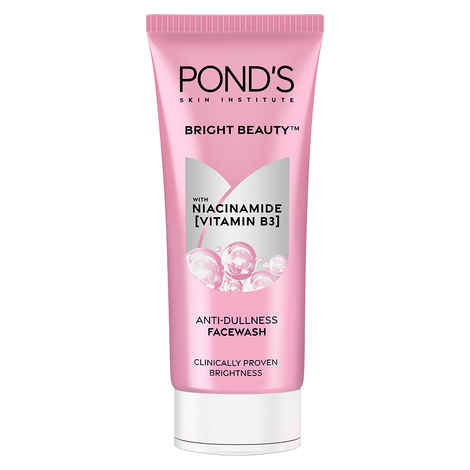 Buy Ponds Bright Beauty Spot-less Glow Face Wash With Vitamin B3+ Formula (100 gm) - Purplle