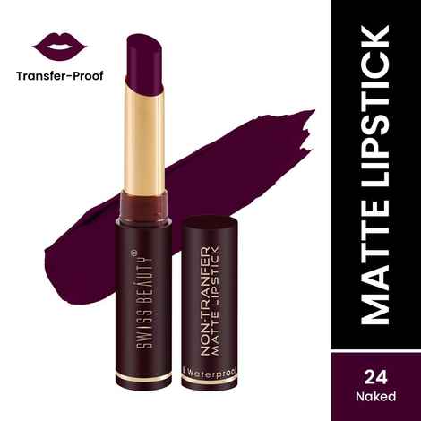Buy Swiss Beauty Non Transfer Lipstick 24 Naked (2 gm) - Purplle