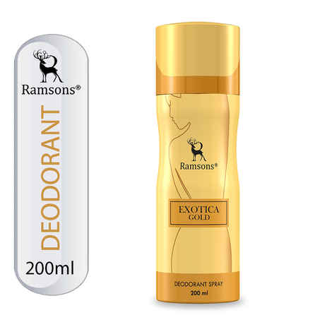 Buy Ramsons Perfumes Exotica Gold Deodorant - 200 ml - Purplle