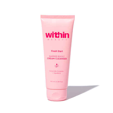Buy Within Beauty Fresh Start Barrier Boost Cream Face Cleanser | Deep Cleanses Without Over-Drying | Hydrates, Nourishes Skin | For Normal to Dry Skin | Ceramide Complex + Squalane + Moringa Oil | 100 ml - Purplle