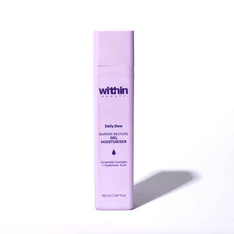 Buy Within Beauty Daily Dew Barrier Restore Gel Moisturizer for Oily & Sensitive Skin | 72 Hours Moisturisation | Infused with Ceramides & Hyaluronic Acid | 50 ml - Purplle