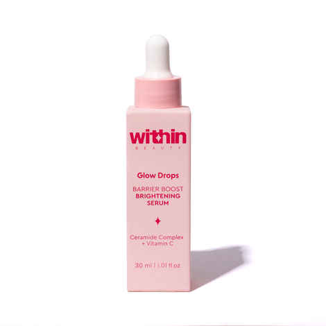 Buy Within Beauty Glow Drops Barrier Boost Brightening Serum for Dull Skin | Quick Absorbing | Infused with Ceramides & Vitamin C | 30 ml - Purplle