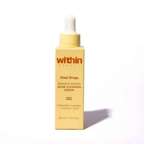 Buy Within Beauty Clear Drops Barrier Repair Acne Correcting Serum | Acne-prone Skin | Quick Absorbing | Infused with Ceramides & Salicylic Acid | 30 ml - Purplle