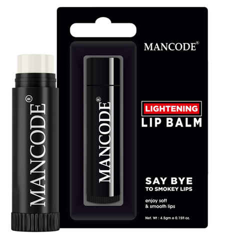 Buy Mancode Ligthening Lip Balm for men, Lightens and Brightens Lips, 4.5 gm - Purplle