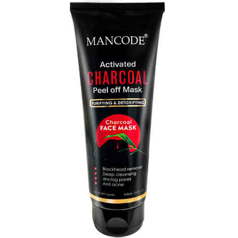 Mancode Activated Charcoal Peel off Mask, 100 ml