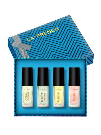 Buy La French Coral Blaze Illusion & Hunter Perfume Valentine Gift Set for Men & Women 60 ml - Purplle