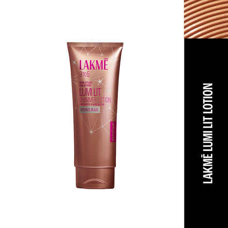 Lakme Lumi Lit Highlighter in Body Lotion with Hyaluronic Acid - Bronze, 100 gm