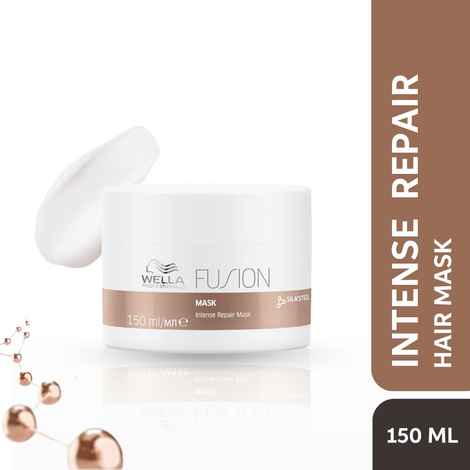 Wella Professionals Fusion Intense Repair Hair Mask for Damaged, Frizzy Hair | 150 ml | With Silk Amino Acids