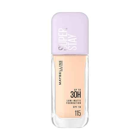 Maybelline New York Super Stay Lumi-Matte Liquid Foundation 30H Longwear yet Light-As-Air, 115, 35 ml