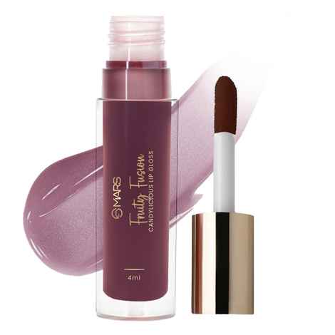 MARS Candylicious Sheer Lip Gloss for Women | Hydrating & High Shine | Lightweight | Non-Sticky | Enriched with Vitamin-E, Hyaluronic Acid & Avocado Ester (4 ml) (07-FRUITY FUSION)