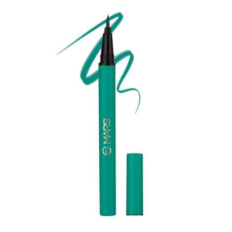 Buy MARS City Stroke Charming Eyes Liquid Eyeliner | Long-lasting | Smudge Proof Eye Liner | Felt Tip for Precise Application | Quick Drying Formula (1 ml) (02-Green) - Purplle