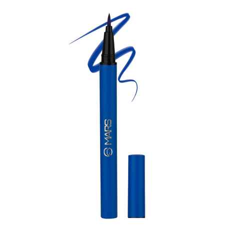 Buy MARS City Stroke Charming Eyes Liquid Eyeliner | Long-lasting | Smudge Proof Eye Liner | Felt Tip for Precise Application | Quick Drying Formula (1 ml) (03-Blue) - Purplle