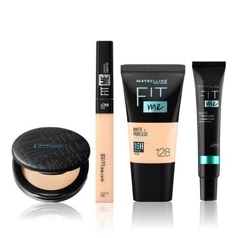 Buy Maybelline Makeup Regime Essentials Kit 1 (Fitme Primer (18 ml) + Fitme Oil Control Compact -Warm Nude(6 gm) + Fitme Concealer - Fair (6.8 ml)) - Purplle