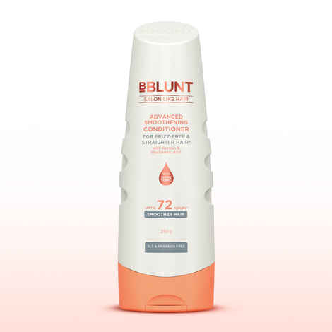 Buy Bblunt Advanced Smoothening Conditioner with Keratin & Hyaluronic Acid - 250 gm Makes Hair Frizz-Free & Straight | Deeply Nourishes | Adds Spectacular Shine - Purplle