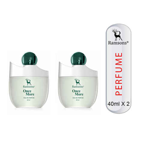 Buy Ramsons Perfumes Once More Eau De Parfum pack of 2 (40+40 ml) - Purplle