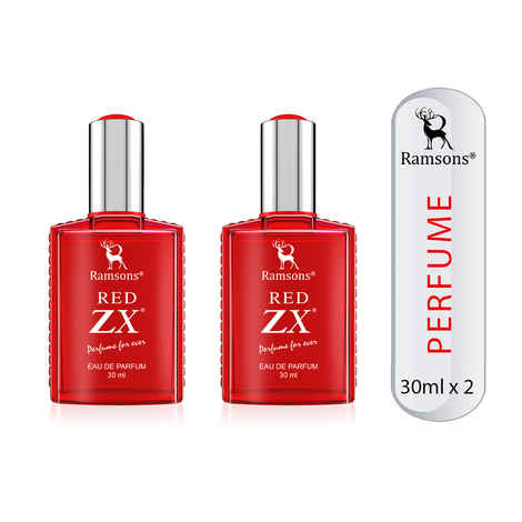 Buy Ramsons Perfumes Red Zx Eau De Parfum pack of 2 (30+30 ml) - Purplle