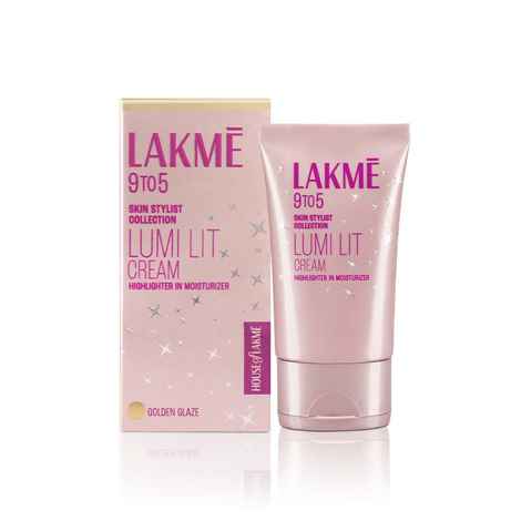 Buy Lakme Lumi Strobe Cream - Highlighter + Moisturizer + Primer With Hyaluronic Acid & Niacinamide - Golden Glaze| 30 gm - Purplle