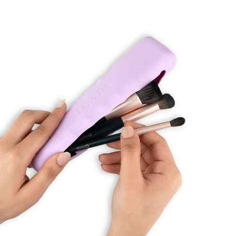Buy MARS Boring Silicone Brush Holder | Magnetic Anti-Fall Out | Ergonomic Grip | Portable & Travel Friendly | Soft Silicone Makeup Tools Organizer | Easy to Clean 1 Pc - Purplle