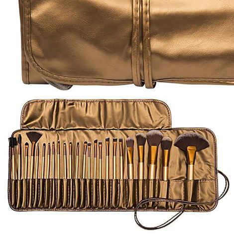 Buy Ronzille Professional Premium Makeup brush Set of 24 (Golden) - Purplle