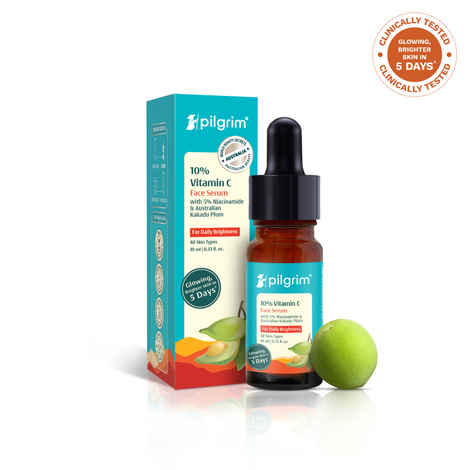 Pilgrim 10% Vitamin C Face Serum For Daily Brightness (10 Ml)