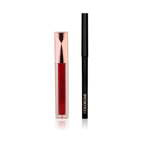 Buy Colorbar Intensely Rich Kajal - Dreamy Black 0.3g + Sindoor My Maroon (3.8 ml) - Purplle