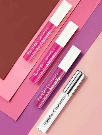 Buy Ronzille Non Transfer Matte liquid lipstick plus Lip gloss Pink Edition Pack of 4 - Purplle