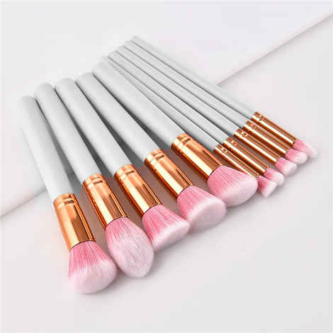 Buy Ronzille Professional Premium Makeup brush Set of 10 White - Purplle