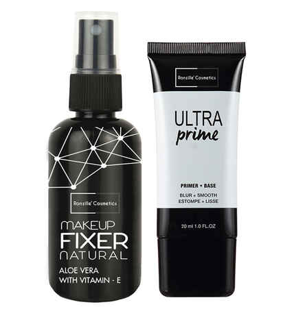 Buy Ronzille Long Lasting Makeup Fixer 60 Ml Plus Makeup Primer 20 Ml Primer - 80 Ml - Purplle