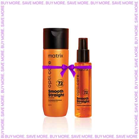 Buy MATRIX Opti.Care ProfessionalA Smooth StraightA Hair SerumA (100ml) + MATRIX Opti.Care Professional Shampoo forA Smooth Straight ShampooA (200ml) - Purplle