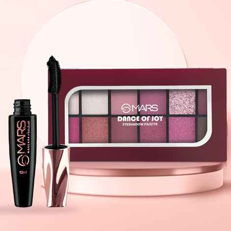 Buy MARS Dance of Joy Eyeshadow Palette and Fabulash Mascara Combo - 01 - Combo of 2 - Purplle