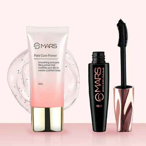 Buy MARS Pore Cure Primer and Fabulash Mascara Combo of 2 - Purplle