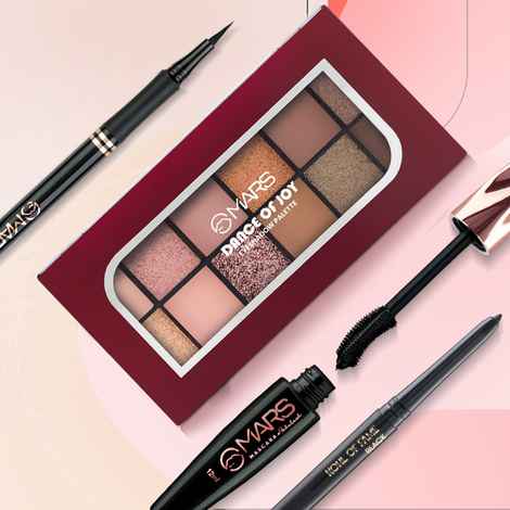 Buy MARS Eye Makeup Combo | Eyeliner | Mascara | Eyeshadow | Kajal Combo of 4 - Purplle