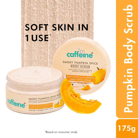 mCaffeine Smoky Pumpkin Spice Body Scrub (175 gm)