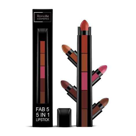 Buy Ronzille Fab 5 Step Lipstick 5 in 1 Lipstick -A - Purplle