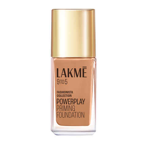 Buy Lakme 9to5 Powerplay Priming Foundation, Built in Primer, SPF 20, Neutral Almond, 25 ml - Purplle