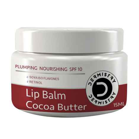 Buy Dermistry Plumping Nourishing SPF 10 for Glossy Tinted Lip Balm Cocoa Butter I Retinol I Coconut Oil I Shea Butter for Dry Dark Pigmented Chapped Lips Care Glowing I Hydrated Intensely Soft I Lightening Smooth Look I Men Women (15 ml) - Purplle